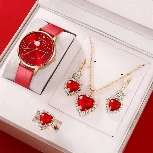 Dazzling Love: Elegant Jewelry Set, the Perfect Luxury Gift for Valentine's and Mother's Day - TheWellBeing4All