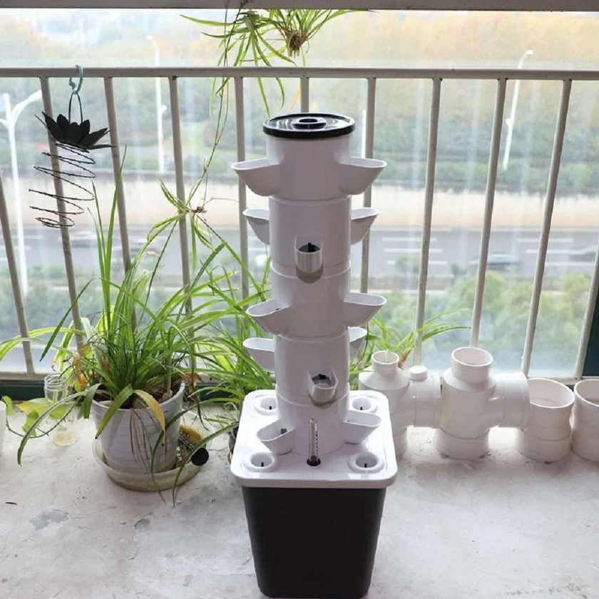 Hydroponic Growing System DIY | Detachable Home Garden Greenhouse Vertical Tower - TheWellBeing4All