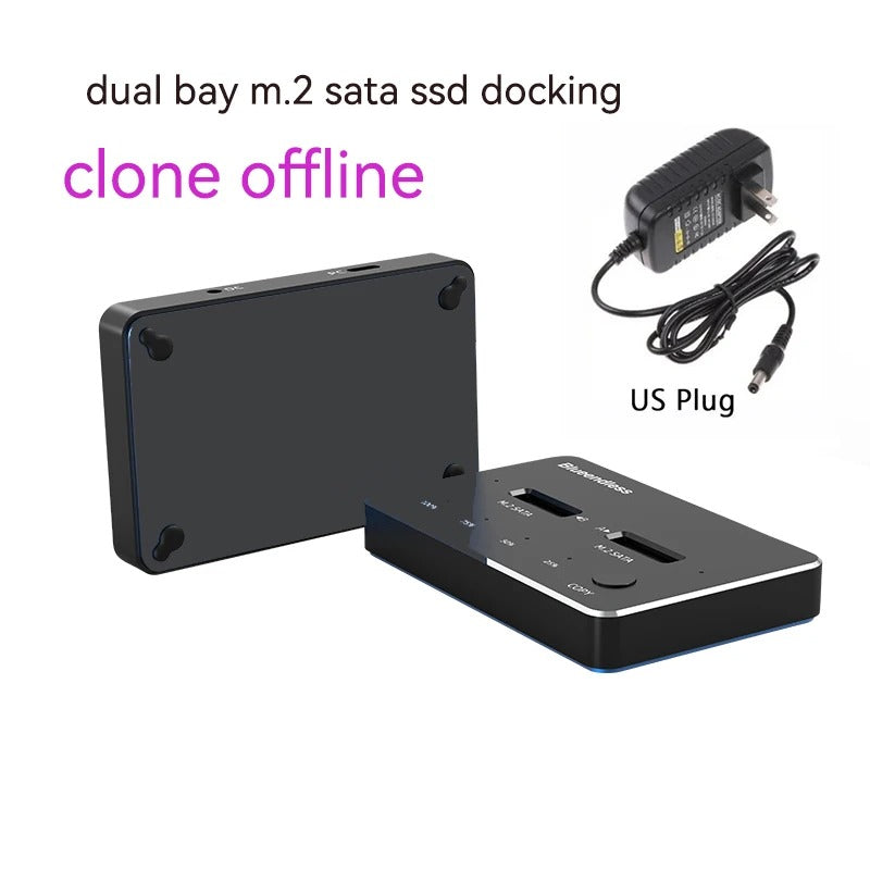 SSD Enclosure HDD Docking Station - Dual Protocol, High-Speed, External - TheWellBeing4All