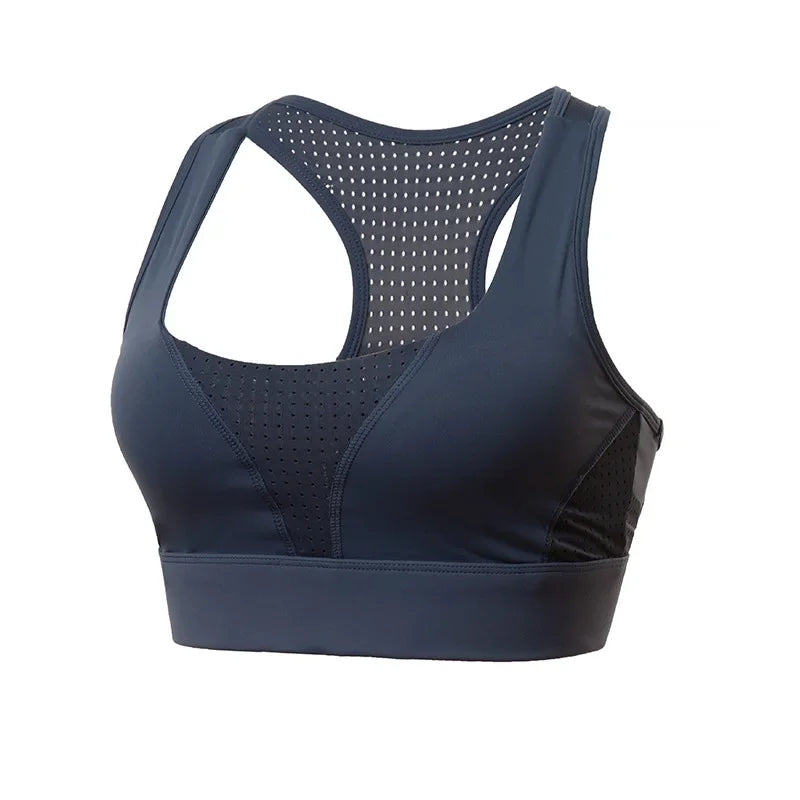 Plus Size Sports Bra S-5XL – High-Impact Wire-Free Yoga Bra with X-Back Design, Moisture-Wicking & Removable Pads (Medium Support, A-E Cup) - TheWellBeing4All