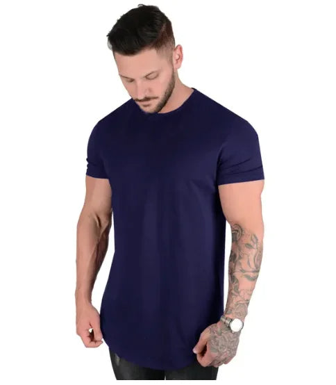 Muscle Fitness T-Shirt Athleisure Workout Short Sleeve High Quality Cotton Gym Sport Shirt - TheWellBeing4All
