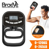 265Lbs Digital Hand Dynamometer – USB-Rechargeable Grip Strength Tester with LCD Screen & Auto Storage – Professional Forearm Trainer (Black)