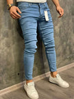 Stretch Skinny Jeans Classic Solid Washed Denim Pants | Casual Hombre Joggers - TheWellBeing4All