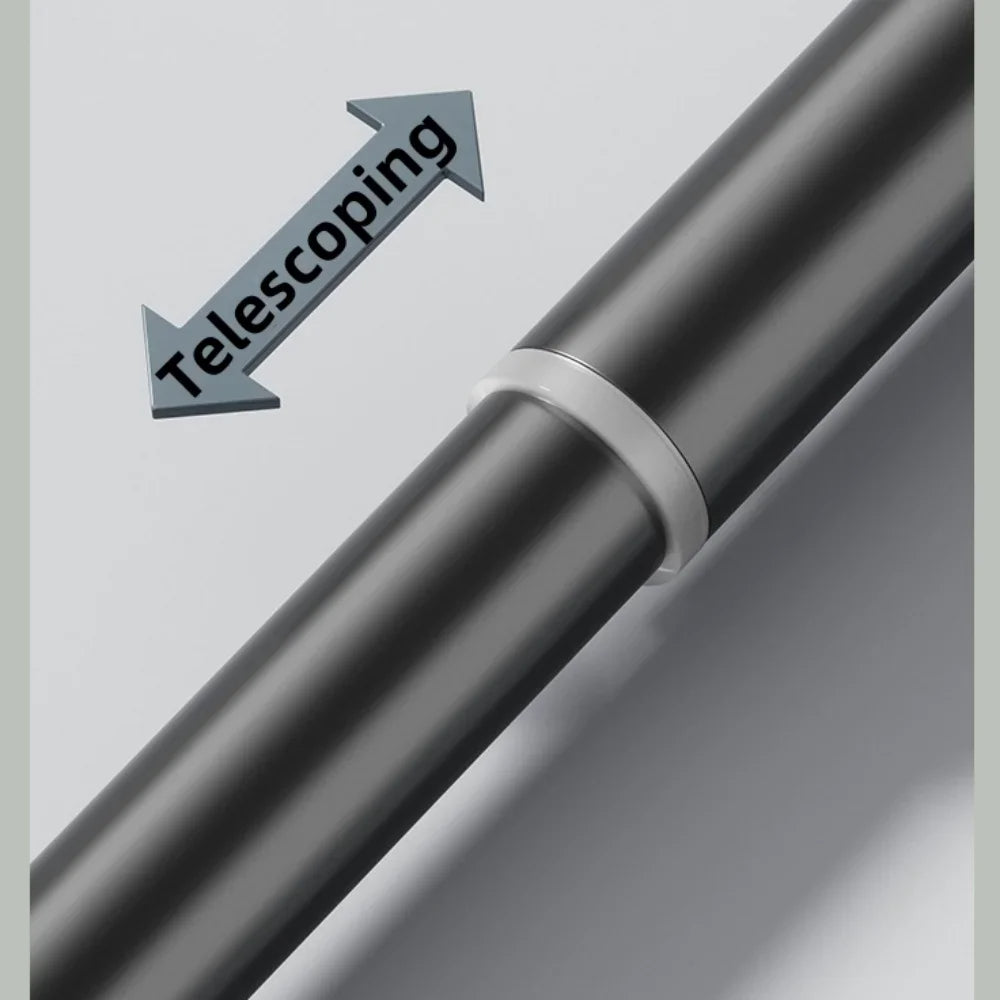 Adjustable Stainless Steel Shower Curtain Rod | Clothes Drying Rack | No-Drill Telescopic Pole - TheWellBeing4All