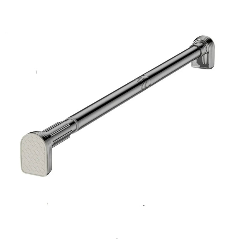 Adjustable Stainless Steel Shower Curtain Rod | Clothes Drying Rack | No-Drill Telescopic Pole - TheWellBeing4All