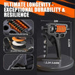 Adjustable Hand Gripper 5-165kg – Heavy Duty Grip Strengthener for Athletes & Rehab – Portable R-Shaped Exerciser with Anti-Slip Design (Unisex)