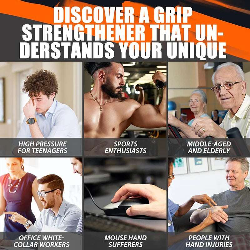 Adjustable Hand Gripper 5-165kg – Heavy Duty Grip Strengthener for Athletes & Rehab – Portable R-Shaped Exerciser with Anti-Slip Design (Unisex)
