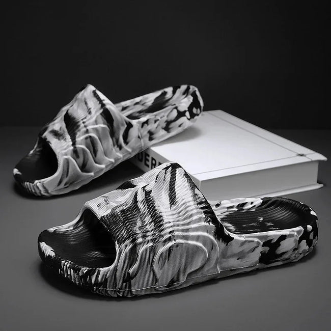 Thick Bottom Platform Slippers: Non-Slip Trendy Bathroom Slides, Female Mule Flip Flops Sandals - TheWellBeing4All