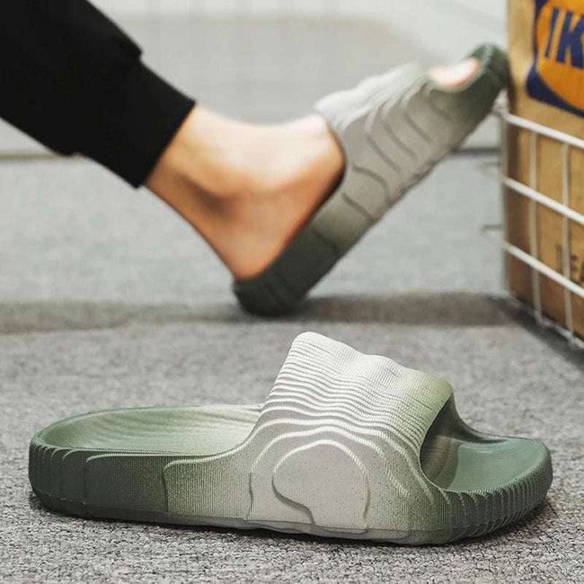 Thick Bottom Platform Slippers: Non-Slip Trendy Bathroom Slides, Female Mule Flip Flops Sandals - TheWellBeing4All