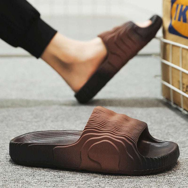 Thick Bottom Platform Slippers: Non-Slip Trendy Bathroom Slides, Female Mule Flip Flops Sandals - TheWellBeing4All