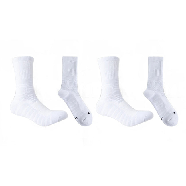 Mid-Length Basketball Socks: Thickened Towel Bottom, Anti-Slip, Shock-Absorbing Sports Socks - TheWellBeing4All
