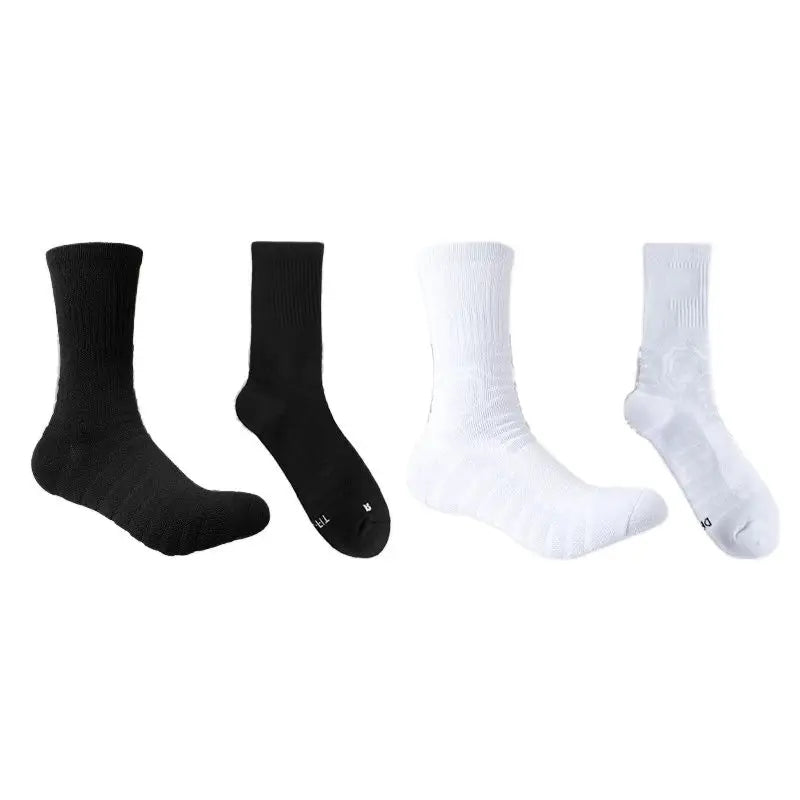 Mid-Length Basketball Socks: Thickened Towel Bottom, Anti-Slip, Shock-Absorbing Sports Socks - TheWellBeing4All