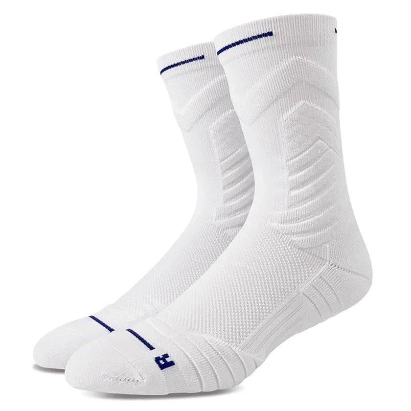 Mid-Length Basketball Socks: Thickened Towel Bottom, Anti-Slip, Shock-Absorbing Sports Socks - TheWellBeing4All