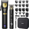 Cordless Hair Clipper Kit: LED Display, 15 Guide Combs, Travel Case, Fast Charging - TheWellBeing4All