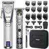 Cordless Hair Clipper Kit: LED Display, 15 Guide Combs, Travel Case, Fast Charging - TheWellBeing4All