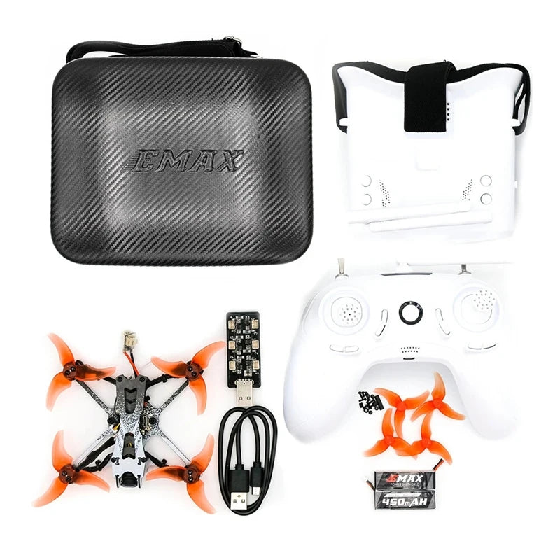 Emax Tinyhawk II 2.5” FPV Racing Drone – RTF Brushless Quadcopter with RunCam, 200mW VTX & 7000KV Motors (BNF, FrSky D8) - TheWellBeing4All