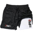 Men's 2 in 1 Double-Deck Sport Shorts: Running, Gym, Fitness, Training, Jogging Pants - TheWellBeing4All