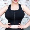 High-Support Sports Bra for Big Breasts S-5XL – Wire-Free Yoga Top with Zipper, Moisture-Wicking & Plus Size Fitness Tank - TheWellBeing4All