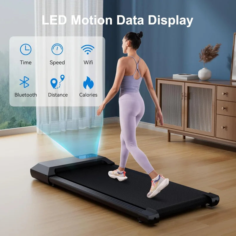 Under Desk Walking Pad Treadmill - Portable, Quiet, and Smart Fitness Solution for Home & Office - TheWellBeing4All