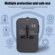 Universal Travel Plug Adapter – Multi-Function Charger with 2 USB Ports - TheWellBeing4All