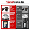 Wireless Electric Portable Espresso Coffee Machine - 3-in-1 Capsule Powder Travel Coffee Maker for Car & Home Camping