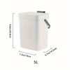 Space-Saving Quiet-Close Trash Can - 3/5L, Eco-Friendly Sealed Bin for Kitchen & Office - TheWellBeing4All