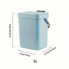 Space-Saving Quiet-Close Trash Can - 3/5L, Eco-Friendly Sealed Bin for Kitchen & Office - TheWellBeing4All