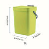 Space-Saving Quiet-Close Trash Can - 3/5L, Eco-Friendly Sealed Bin for Kitchen & Office - TheWellBeing4All