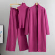 3 Piece Cardigan Tracksuit Set|Knitted Pant and Sweater Suit|Vintage Fashion - TheWellBeing4All