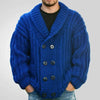 Men's Casual Cardigan Sweater Coat | Full Sleeve, Solid Color, Turn-Down Collar, Single Breasted, Autumn Winter