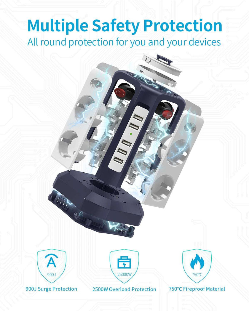 Transform Your Power Management with Smart Socket Tower