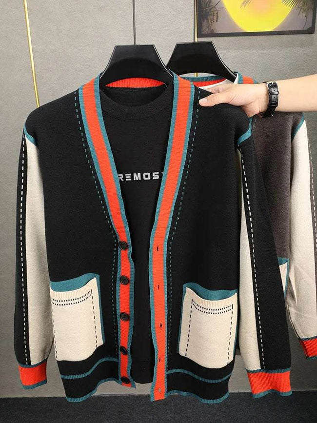 Luxury Designer Brand Men's Knitted Cardigan - TheWellBeing4All