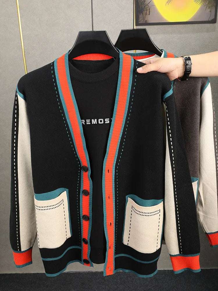 Luxury Designer Brand Men's Knitted Cardigan - TheWellBeing4All