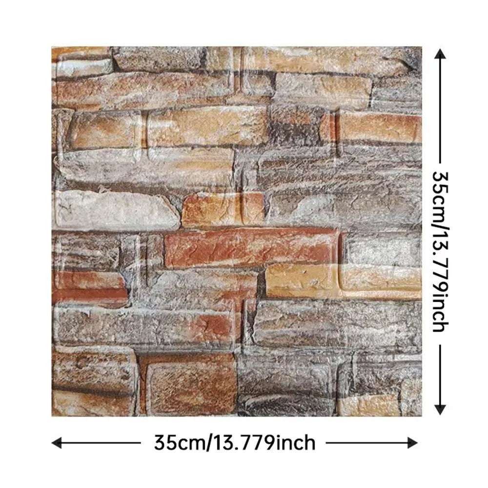DIY 3D Brick Pattern Wall Stickers | Thickened, Soundproof, Waterproof, Moisture-proof - TheWellBeing4All