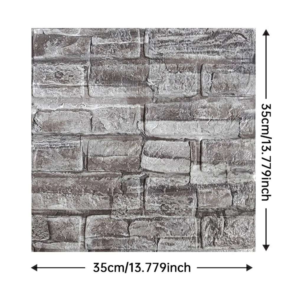 DIY 3D Brick Pattern Wall Stickers | Thickened, Soundproof, Waterproof, Moisture-proof - TheWellBeing4All