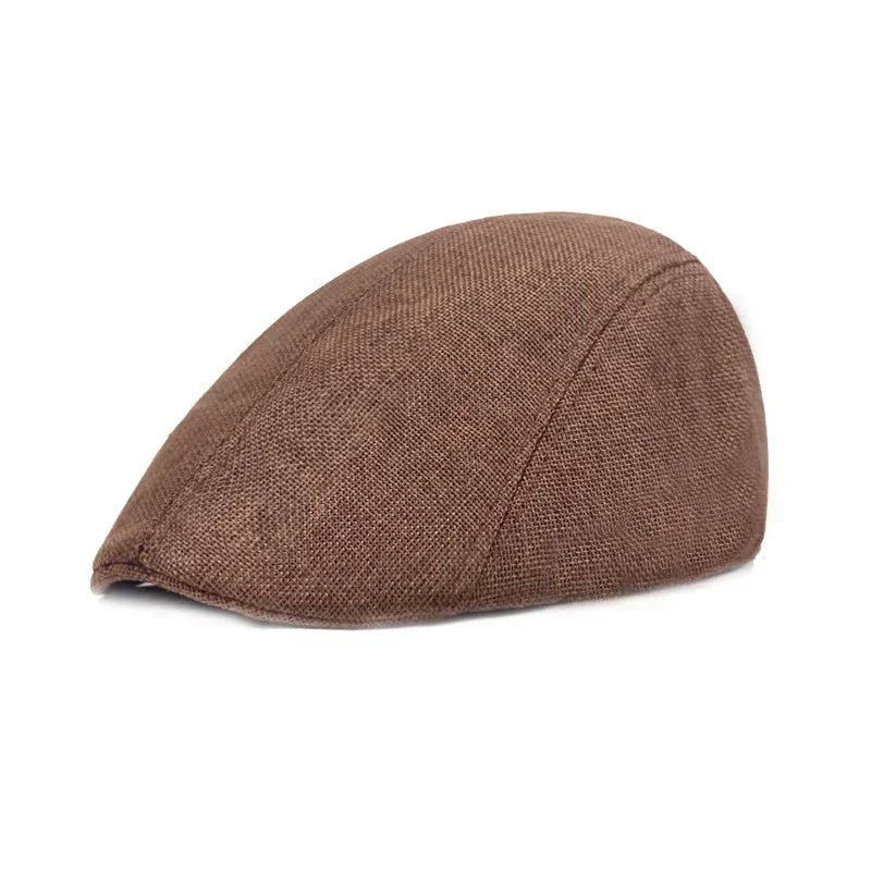 Vintage Tweed Peaky Blinders Beret Hat | Flat Peaked Cap | Casual Street Hat for Women and Men - TheWellBeing4All