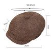 Vintage Tweed Peaky Blinders Beret Hat | Flat Peaked Cap | Casual Street Hat for Women and Men