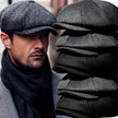 Vintage Tweed Peaky Blinders Beret Hat | Flat Peaked Cap | Casual Street Hat for Women and Men