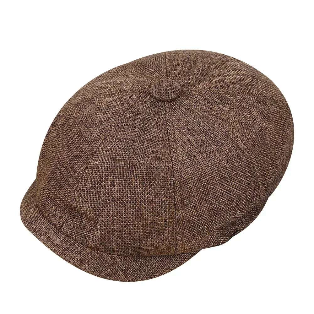 Vintage Tweed Peaky Blinders Beret Hat | Flat Peaked Cap | Casual Street Hat for Women and Men
