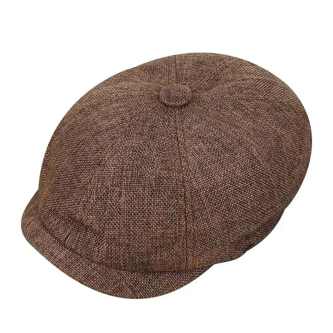 Vintage Tweed Peaky Blinders Beret Hat | Flat Peaked Cap | Casual Street Hat for Women and Men
