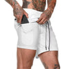 Men's Camo Running Double Layer Shorts: 2-in-1 Quick Dry, Breathable, Gym & Sports - TheWellBeing4All