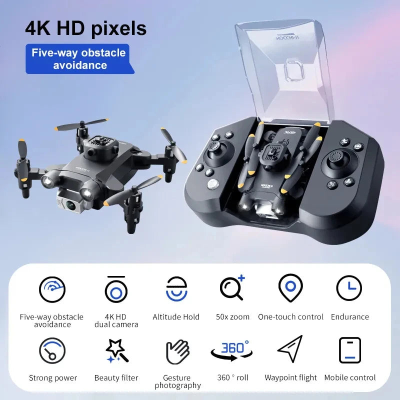 XIAOMI 4DRC V30 Mini Drone with Camera | HD 4K & 1080P FPV RC Drone | Five-Sided Obstacle Avoidance Helicopter Drone Toy - TheWellBeing4All