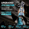 21V Cordless Ratchet Wrench – 90Nm Torque, 2x 2000mAh Batteries, LED Light (Car Repair & DIY Tool Kit) - TheWellBeing4All