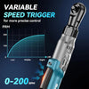 21V Cordless Ratchet Wrench – 90Nm Torque, 2x 2000mAh Batteries, LED Light (Car Repair & DIY Tool Kit) - TheWellBeing4All