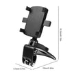 360° Rotating Multi-function Car Phone Holder with Adjustable Spring Clip - TheWellBeing4All