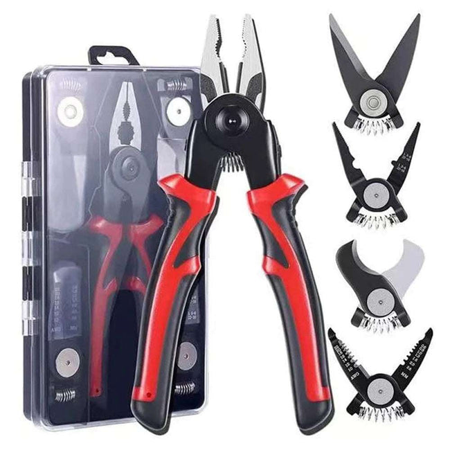 5-in-1 Multifunctional Pliers Tool Set: High-Carbon Steel, Versatile and Durable - TheWellBeing4All