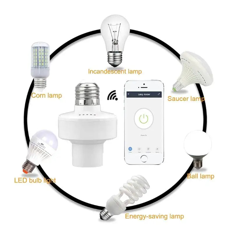 CORUI WiFi Smart Light Bulb Adapter E27/E26 – Voice Control with Alexa & Google Home, Works with Tuya/Smart Life App - TheWellBeing4All