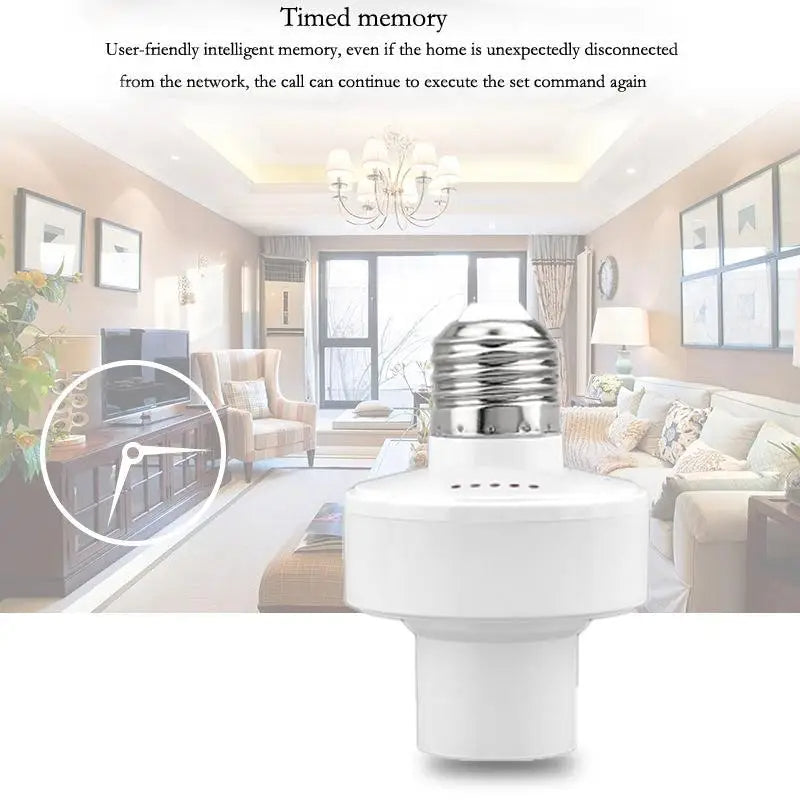 CORUI WiFi Smart Light Bulb Adapter E27/E26 – Voice Control with Alexa & Google Home, Works with Tuya/Smart Life App - TheWellBeing4All