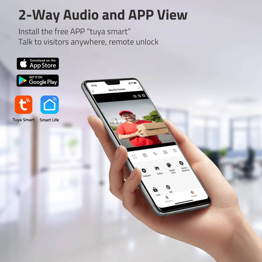 Enhanced Wireless Video Doorbell Camera with Motion Detection and Remote Unlock - TheWellBeing4All