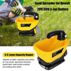 Handheld Seed Spreader for Dewalt 20V/60V Li-ion Battery – 3.7L Capacity for Grass Seed, Fertilizer, Salt